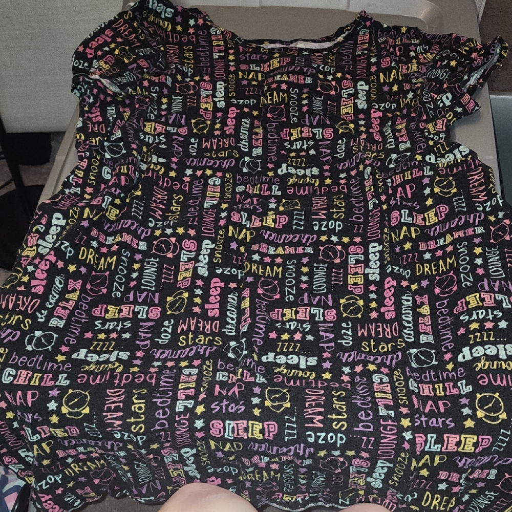 Colorful Graphic Print Nightgown